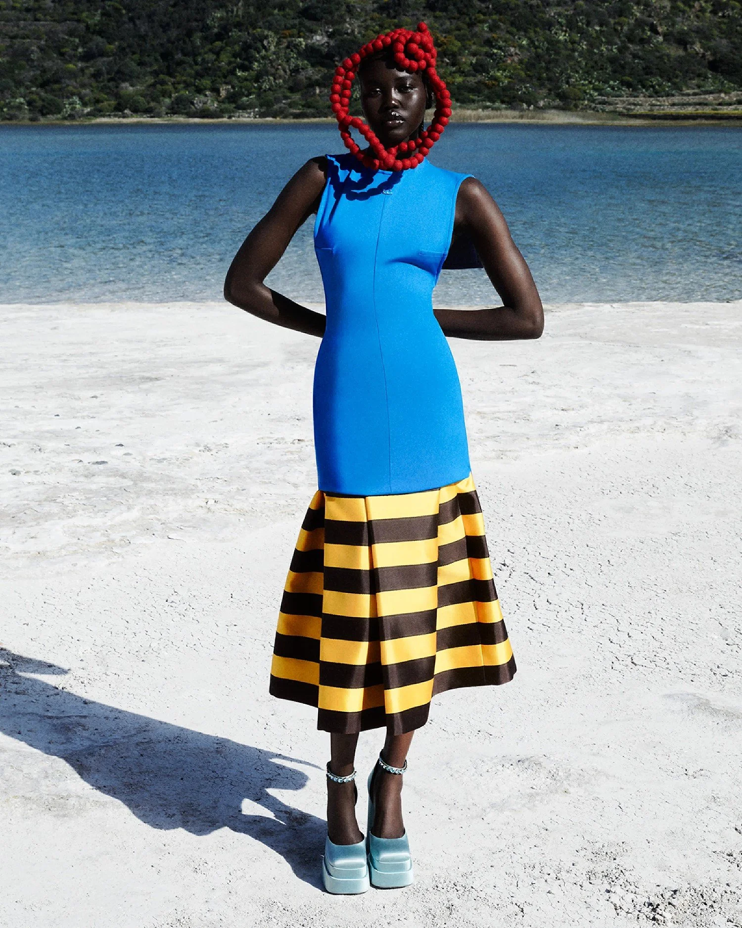 Adut Akech Covers Vogue Italia June 2022 'Mediterraneo